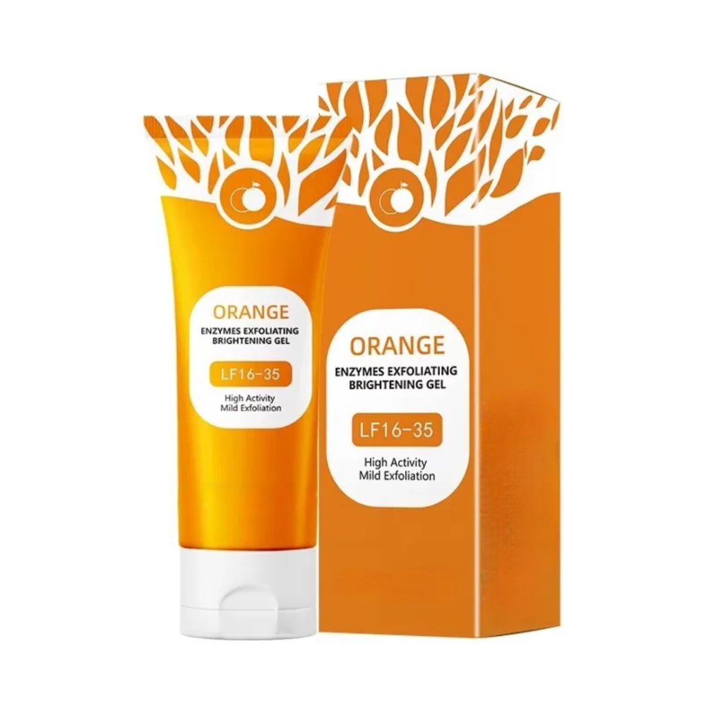 Orange Facial Exfoliating Gel – Deep Moisturizing &amp; Gentle Pore Cleansing Scrub